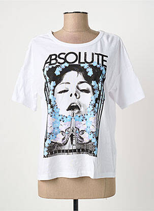 Tricou croială dreaptă mâneci scurte alb SILVIAN HEACH femeie