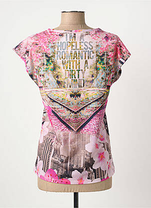 Tricou elasticitate mâneci scurte roz GAUDI femme