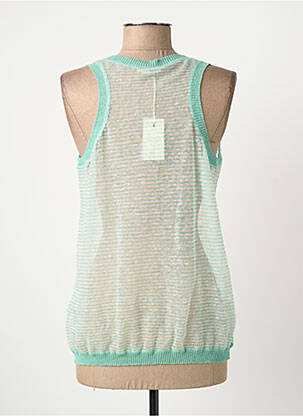 Top țesătură jersey fără mâneci verde KOCCA femme