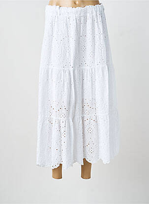Fustă lungă alb BLANC BOHEME femeie