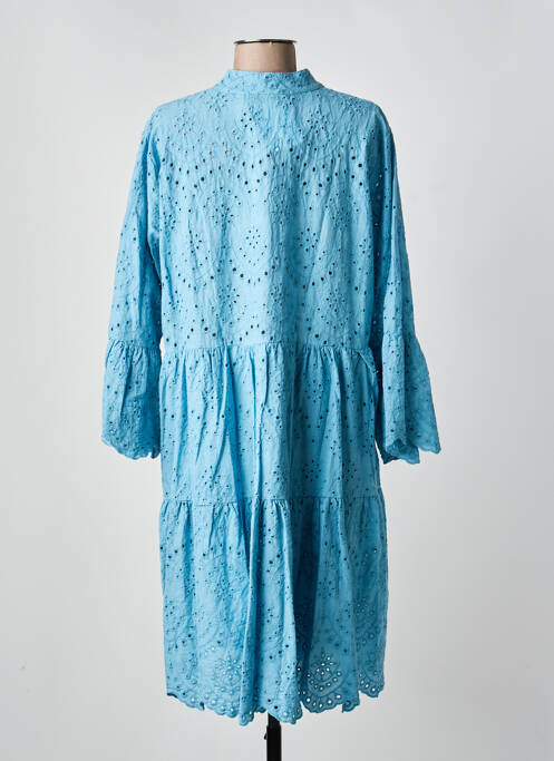 Rochie midi albastru BLANC BOHEME femeie