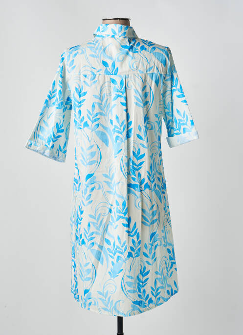 Rochie midi albastru BLANC BOHEME femeie