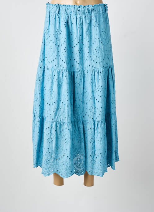 Fustă lungă albastru BLANC BOHEME femeie