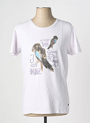 Tricou croială dreaptă mâneci scurte violet SCOTCH & SODA bărbat