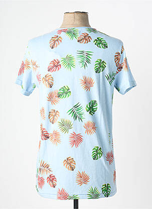 Tricou croială cambrată mâneci scurte albastru DEELUXE bărbat