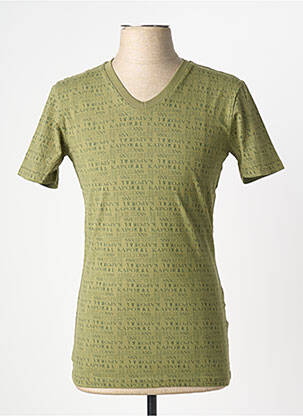 Tricou croială cambrată mâneci scurte verde KAPORAL bărbat