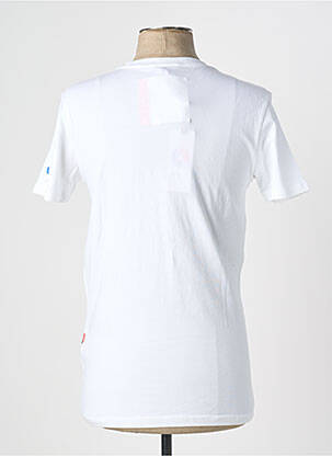 Tricou broderie mâneci scurte alb KILIWATCH bărbat