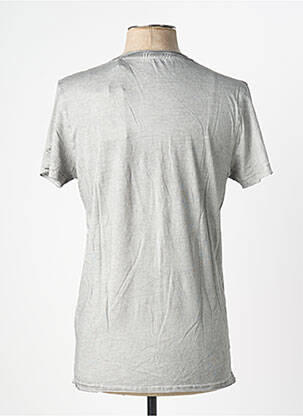 Tricou croială cambrată mâneci scurte gri DEELUXE bărbat