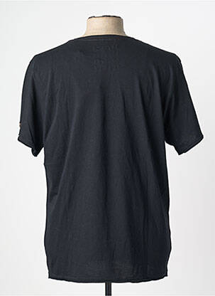 Tricou croială dreaptă mâneci scurte negru DEELUXE bărbat