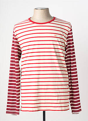 Tricou croială dreaptă mâneci lungi roșu SCOTCH & SODA bărbat