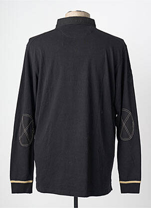 Polo mâneci lungi mâneci lungi negru CLASSIC ALL BLACKS bărbat