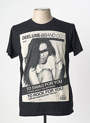 Tricou negru DEELUXE bărbat