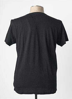 Tricou croială dreaptă mâneci scurte negru DEELUXE bărbat
