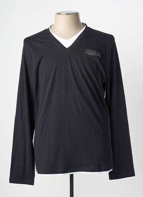 Tricou negru DEELUXE bărbat