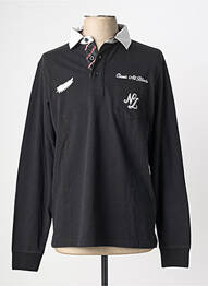 Polo mâneci lungi mâneci lungi negru CLASSIC ALL BLACKS homme