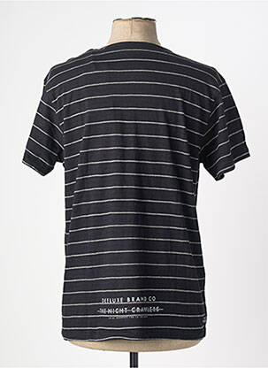 Tricou elasticitate mâneci scurte negru DEELUXE bărbat