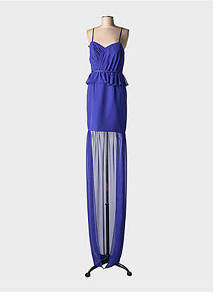 Rochie lungă țesătură crep bretele subțiri violet ALFRED ANGELO femeie