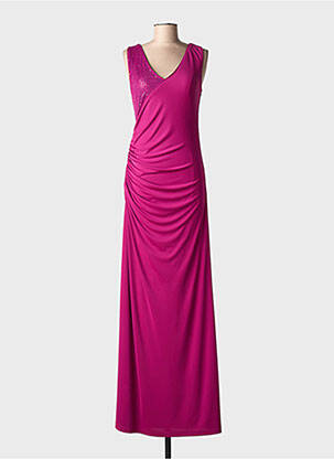 Rochie lungă fără mâneci fără mâneci violet ASCIA femeie