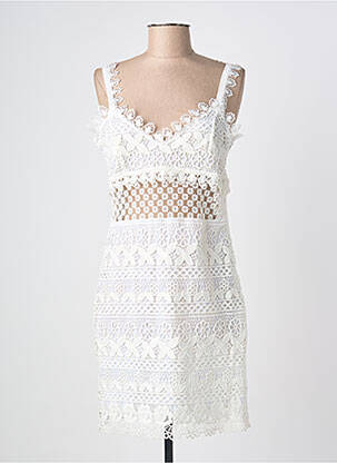 Rochie midi fără mâneci fără mâneci bej IBIMODA femeie