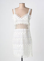 Rochie midi fără mâneci fără mâneci bej IBIMODA femeie