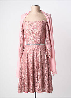 Rochie midi mâneci lungi mâneci lungi roz FIESTA femme