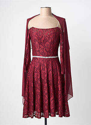 Rochie midi mâneci lungi mâneci lungi roșu FIESTA femme