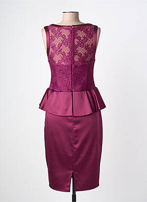 Rochie midi fără mâneci fără mâneci violet ASCIA femeie