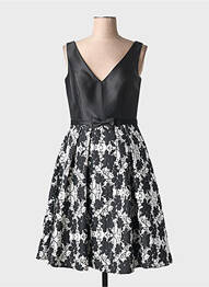 Rochie midi imprimeu floral fără mâneci negru MARFIL femme