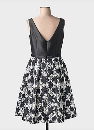 Rochie midi imprimeu floral fără mâneci negru MARFIL femeie