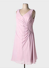 Rochie midi țesătură crep fără mâneci violet ASCIA femme