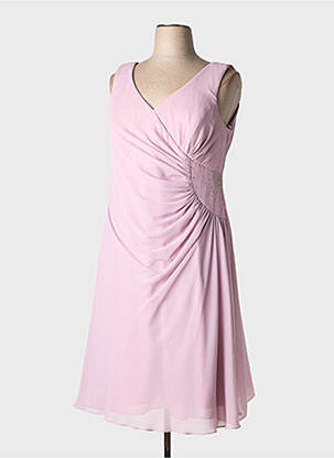 Rochie midi țesătură crep fără mâneci violet ASCIA femme