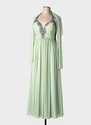 Rochie lungă fără mâneci fără mâneci verde LAUTINEL PARIS femeie