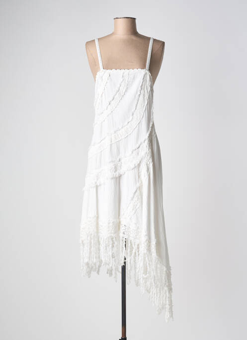 Rochie lungă fără mâneci fără mâneci alb TONY BONET femme