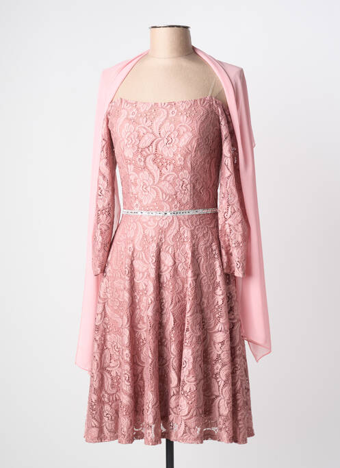 Rochie midi mâneci lungi mâneci lungi roz FIESTA femme