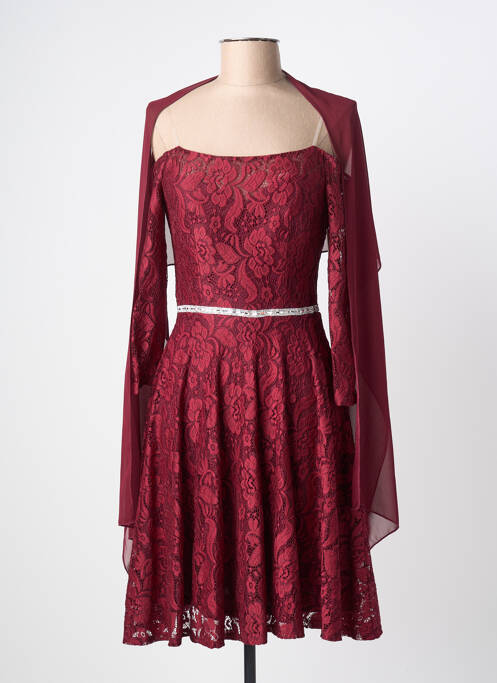 Rochie midi mâneci lungi mâneci lungi roșu FIESTA femme