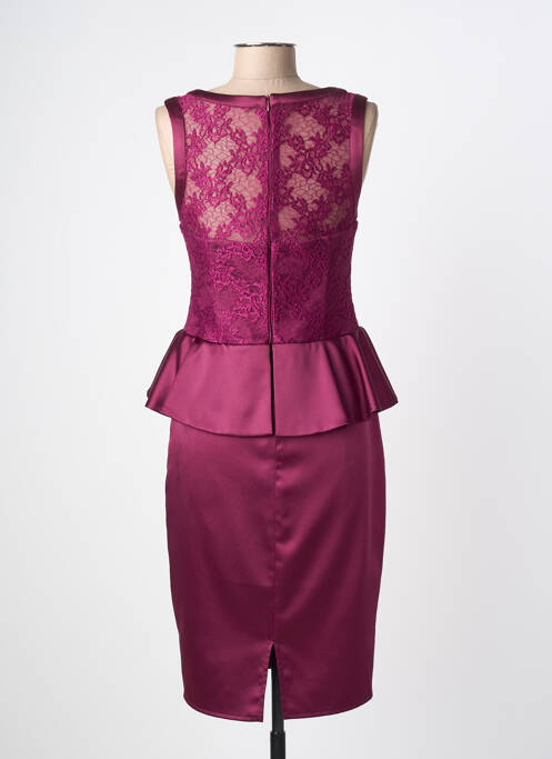 Rochie midi închidere cu fermoar la spate fără mâneci violet ASCIA femme