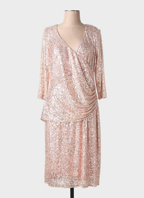 Rochie midi mâneci lungi mâneci lungi roz SONIA PENA femme