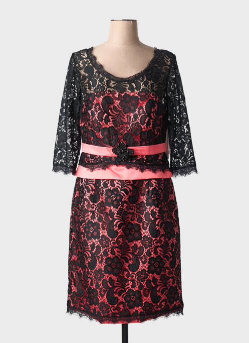 Rochie midi mâneci lungi mâneci lungi negru MARFIL femme