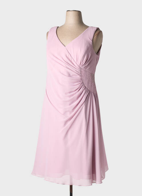 Rochie midi țesătură crep fără mâneci violet ASCIA femme