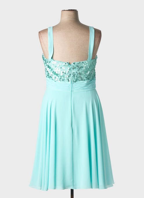 Rochie midi țesătură crep fără mâneci albastru ASCIA femme