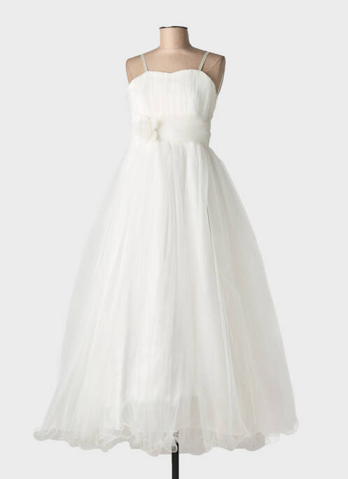 Rochie lungă bretele subțiri bretele subțiri bej CHRISTELLA fille