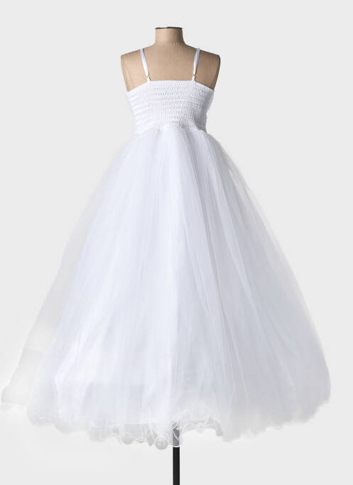 Rochie lungă bretele subțiri bretele subțiri alb CHRISTELLA fille