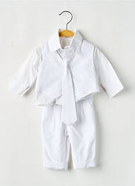 Set pantaloni talie elastică alb CHRISTELLA garcon