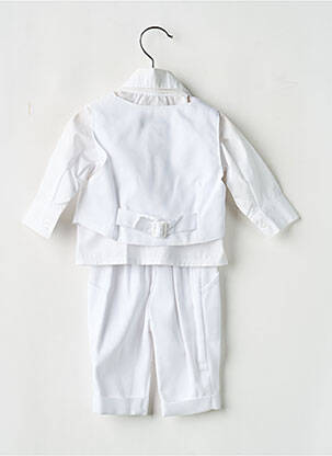Set pantaloni talie elastică alb CHRISTELLA băiat