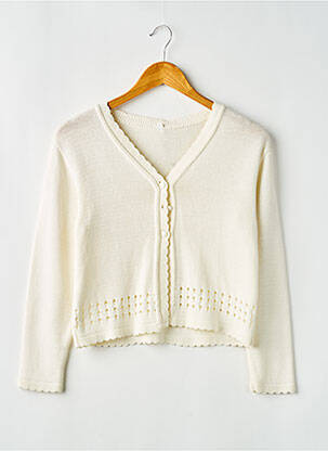 Vestă cu mâneci lungi bej BIAN CORELLA fată