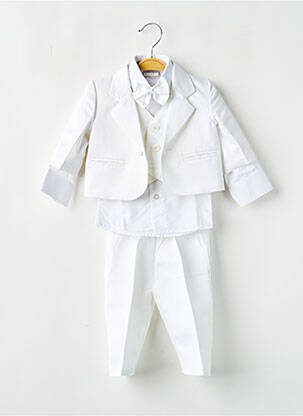 Set pantaloni talie elastică alb CHRISTELLA băiat