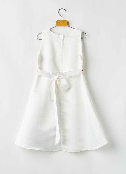 Rochie midi alb ESTHER fată