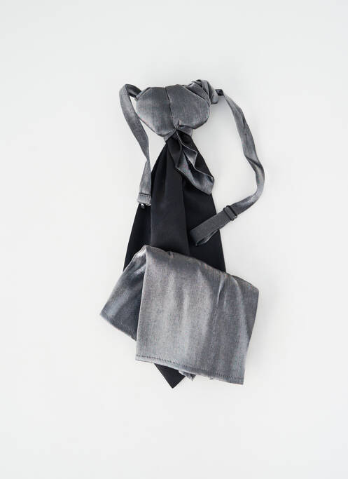 Cravată efect material satinat argintiu CAVALIERE CEREMONY homme