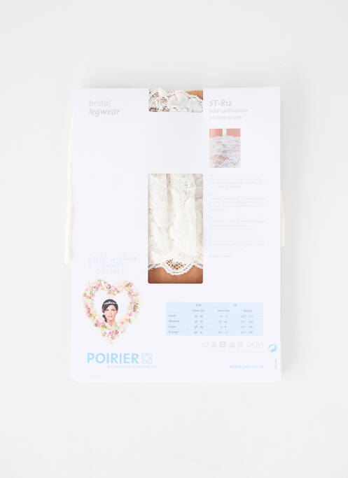 Colanți alb POIRIER femeie