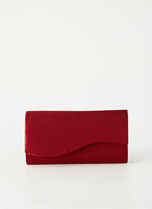 Geantă închidere cu rabat clipsat formă dreptunghiulară roșu EVASION femme